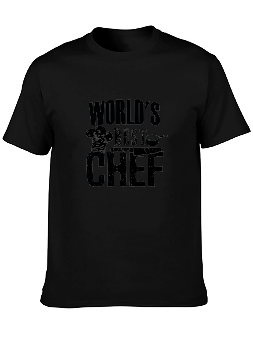 Worlds Best Chef Black Graphic T-Shirt