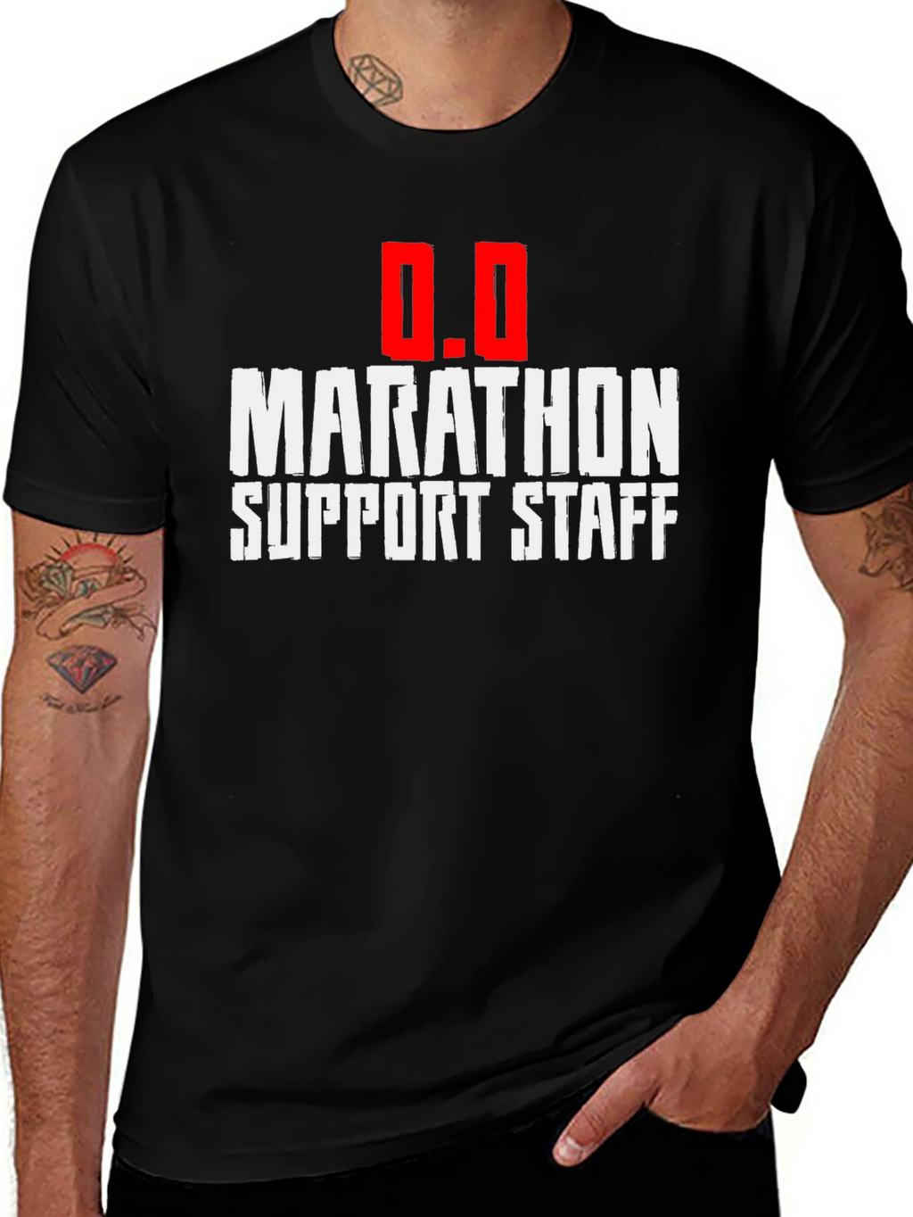 Marathon Support Staff T-Shirt - Black