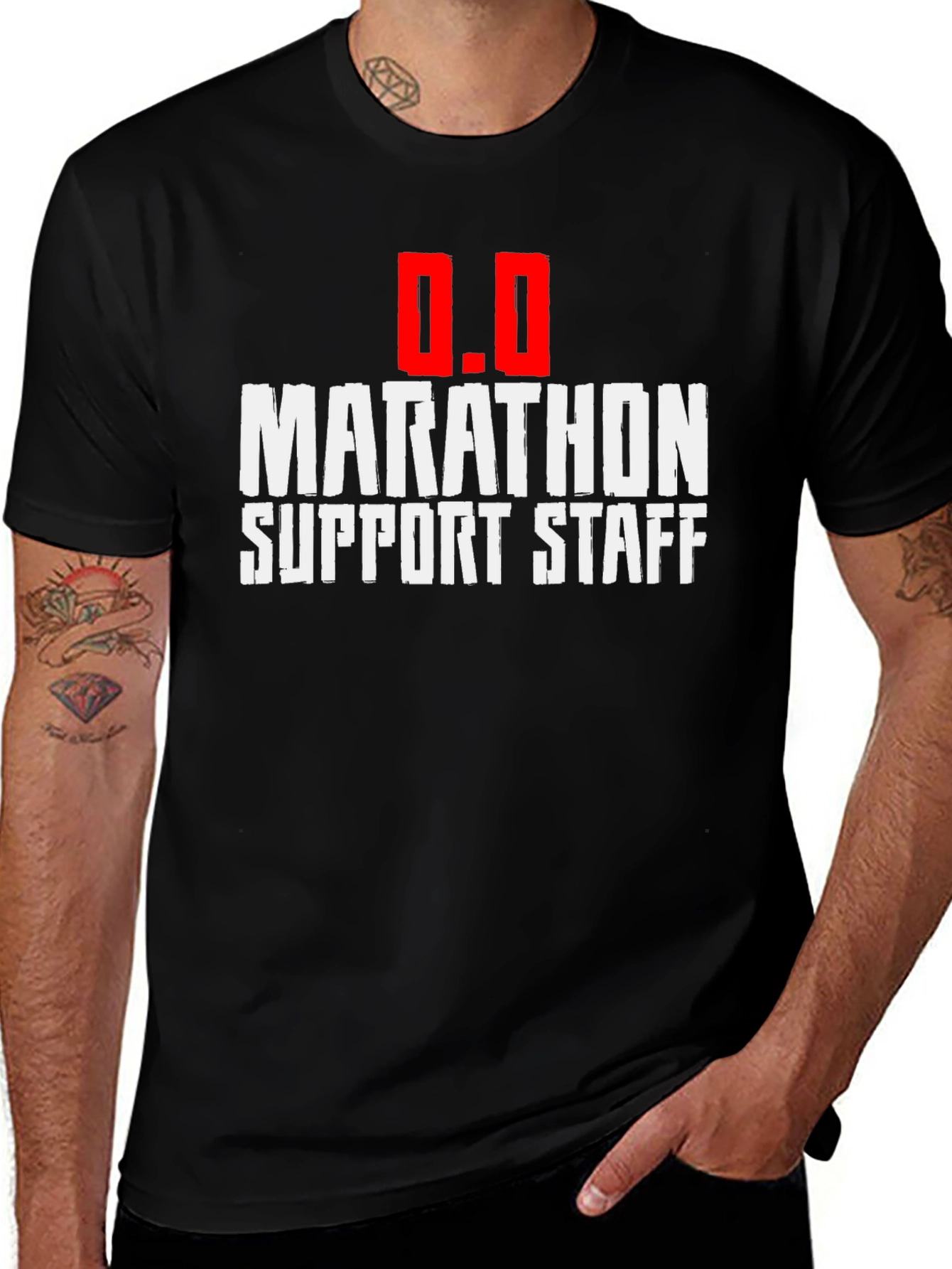 Marathon Support Staff T-Shirt - Black