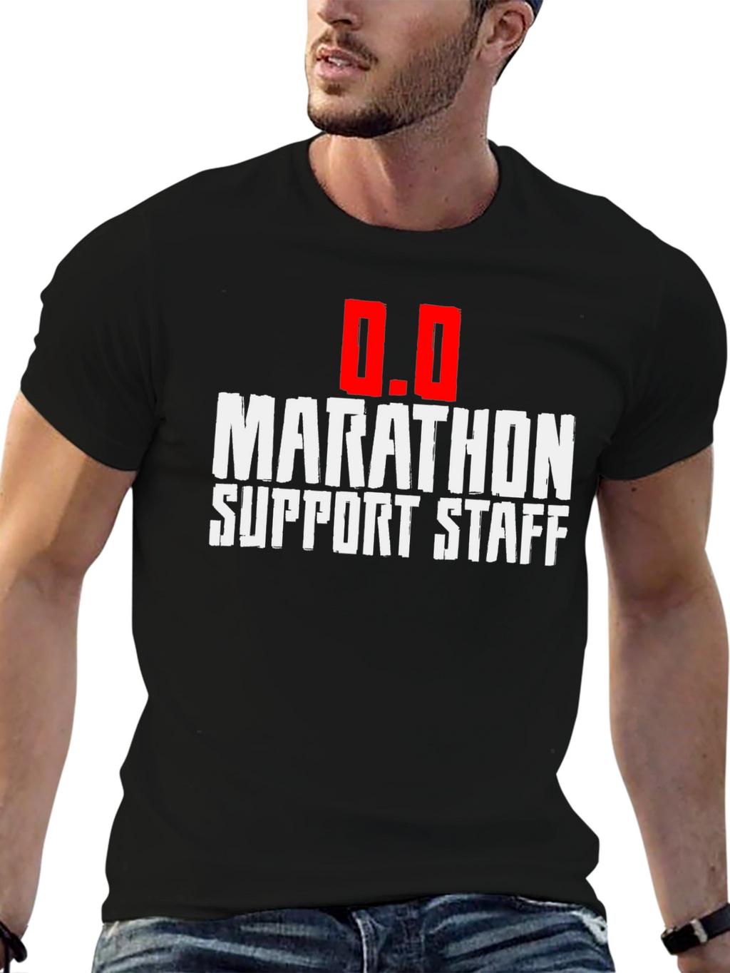 Marathon Support Staff T-Shirt - Black