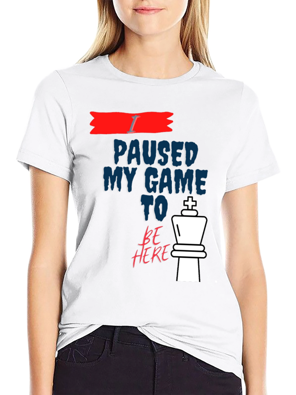 I Paused My Game Chess King Graphic T-Shirt