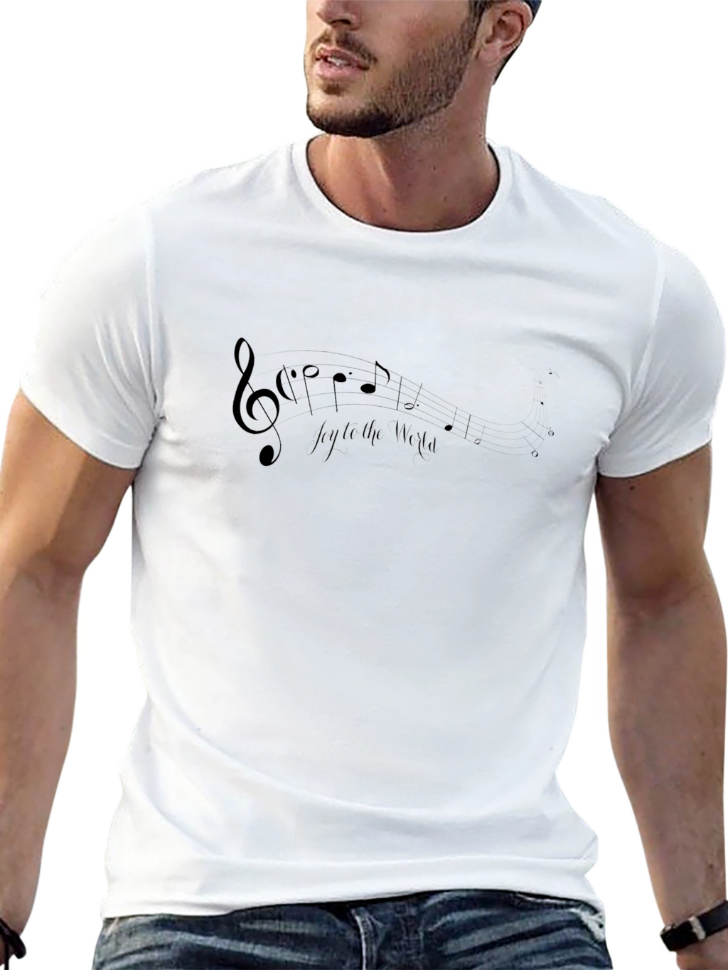 Joy To The World Musical Note T-Shirt
