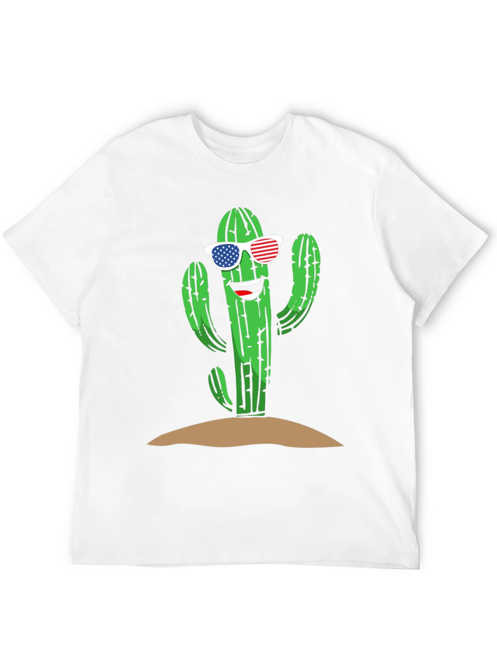 Cool Cactus USA Flag Sunglasses Tee