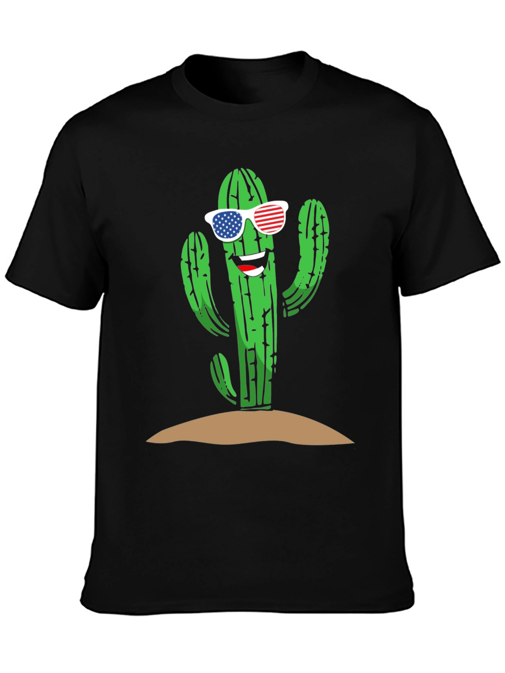 Cool Cactus USA Flag Sunglasses Tee