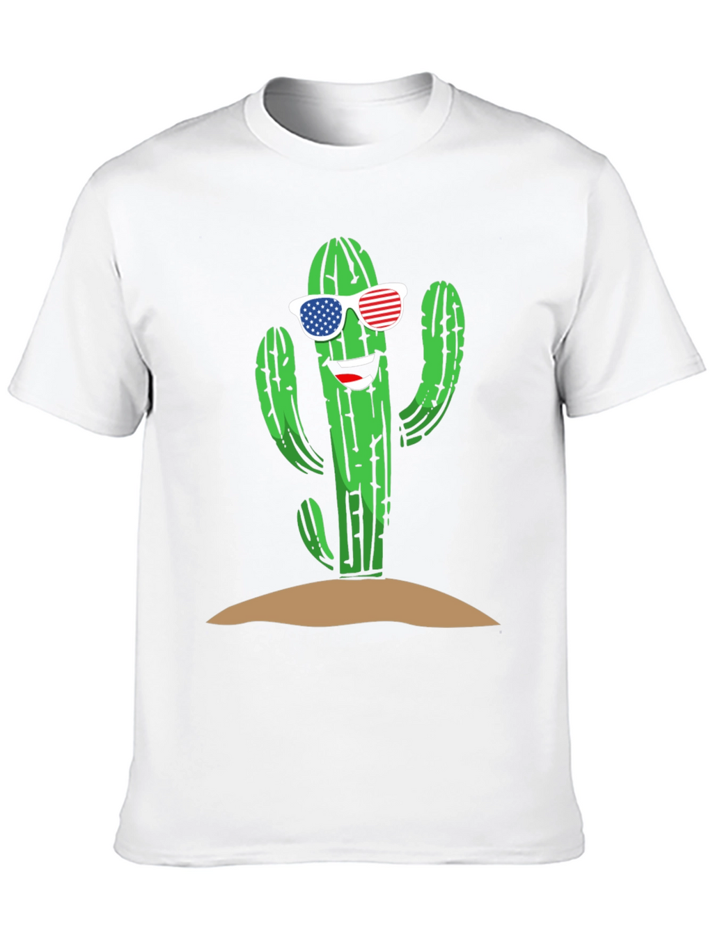 Cool Cactus USA Flag Sunglasses Tee