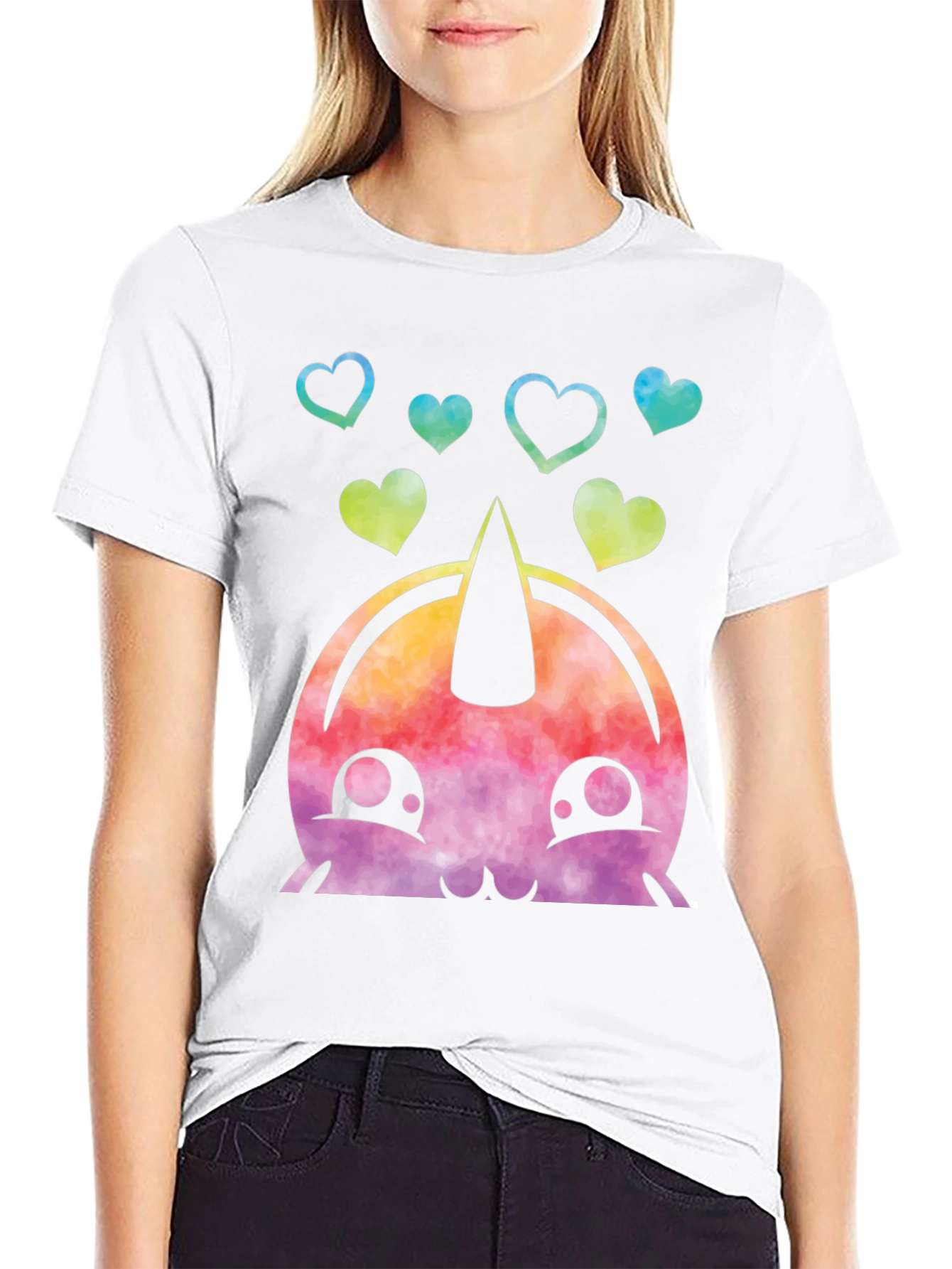 Kawaii Unicorn Heart Tee - Cute Graphic T-Shirt