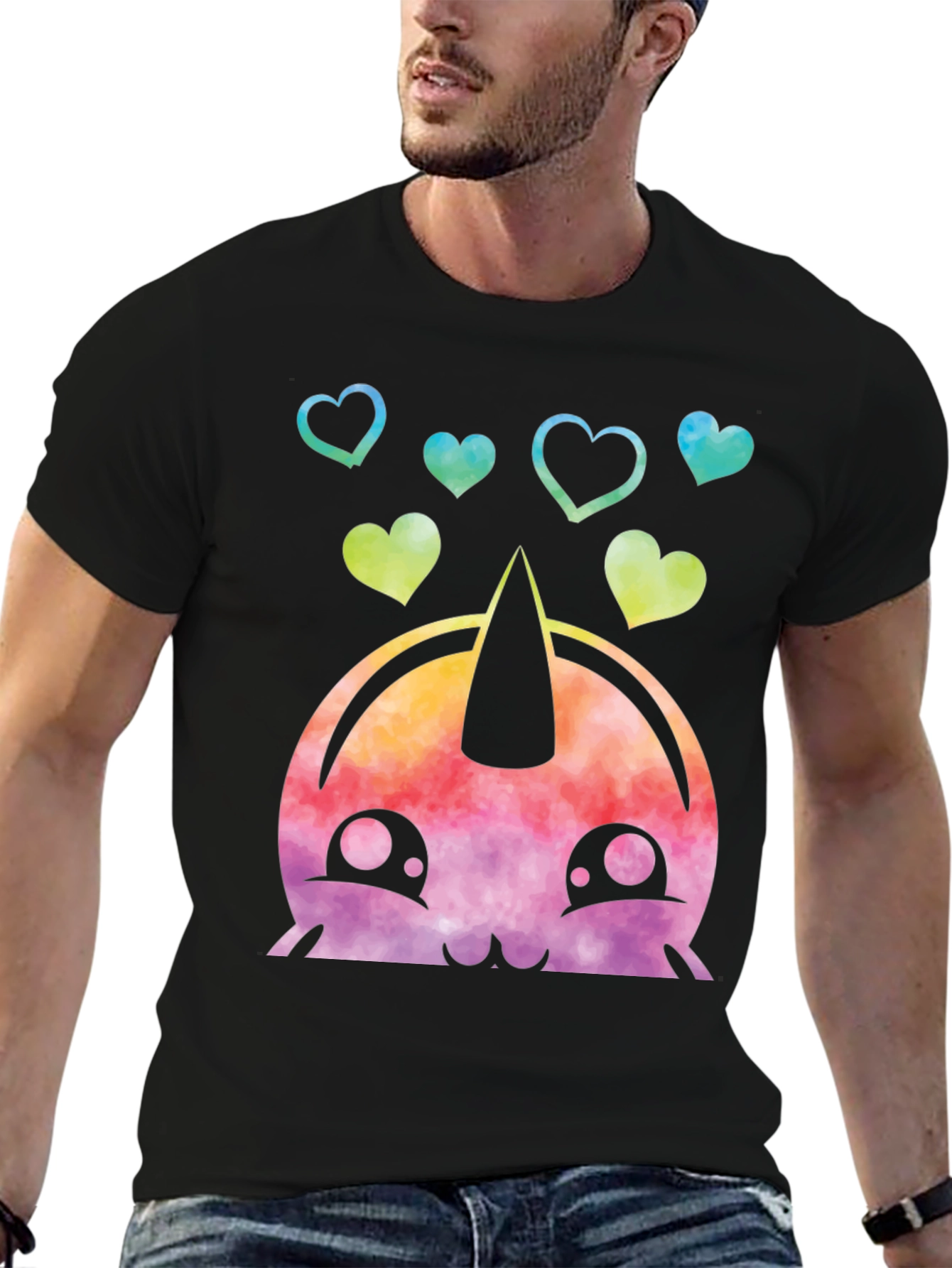 Kawaii Unicorn Heart Tee - Cute Graphic T-Shirt