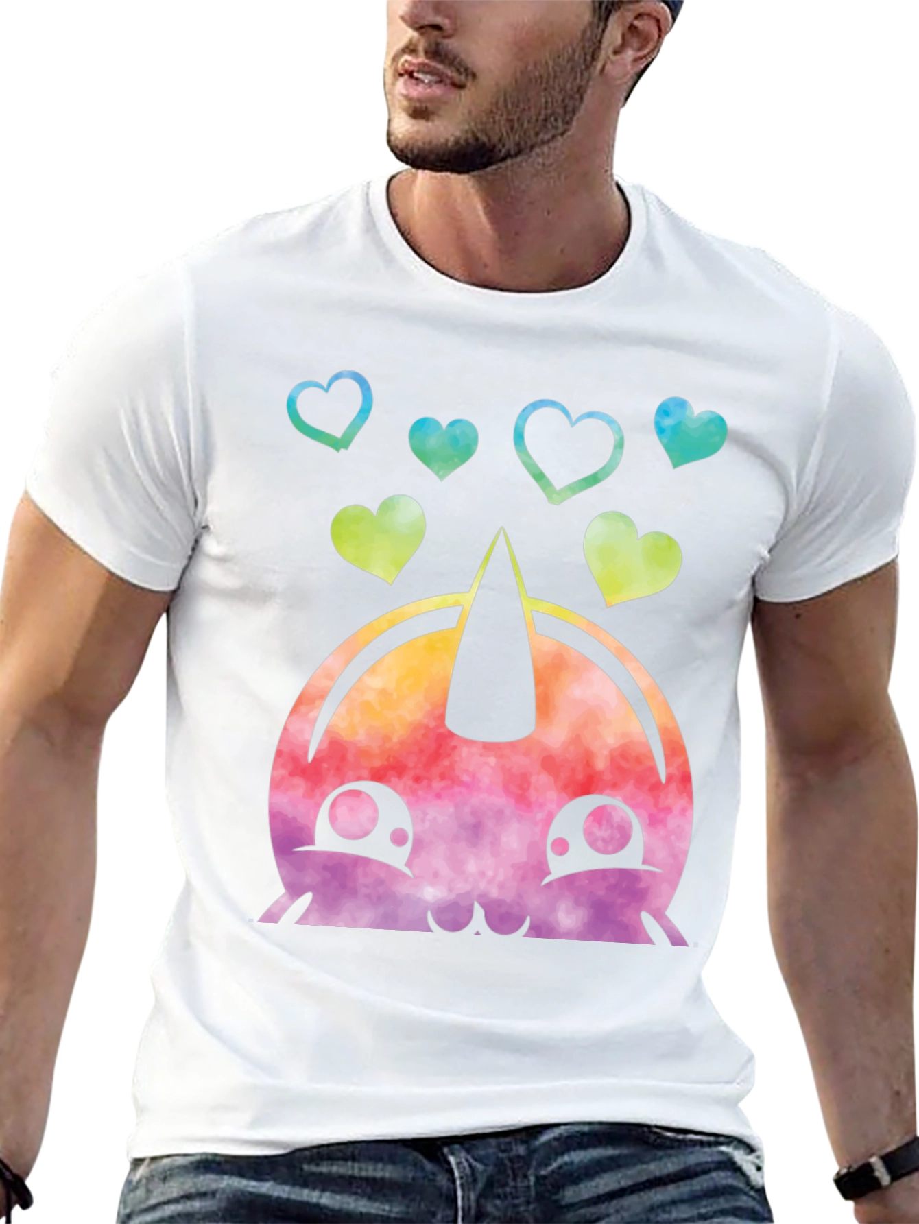 Kawaii Unicorn Heart Tee - Cute Graphic T-Shirt