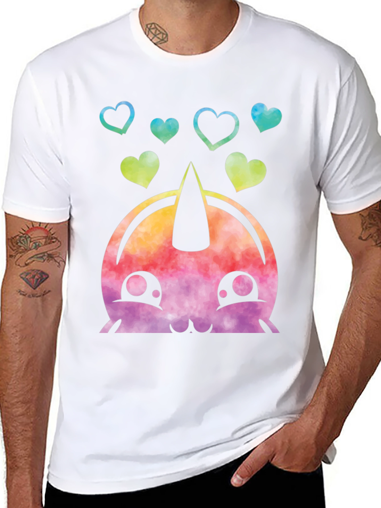 Kawaii Unicorn Heart Tee - Cute Graphic T-Shirt
