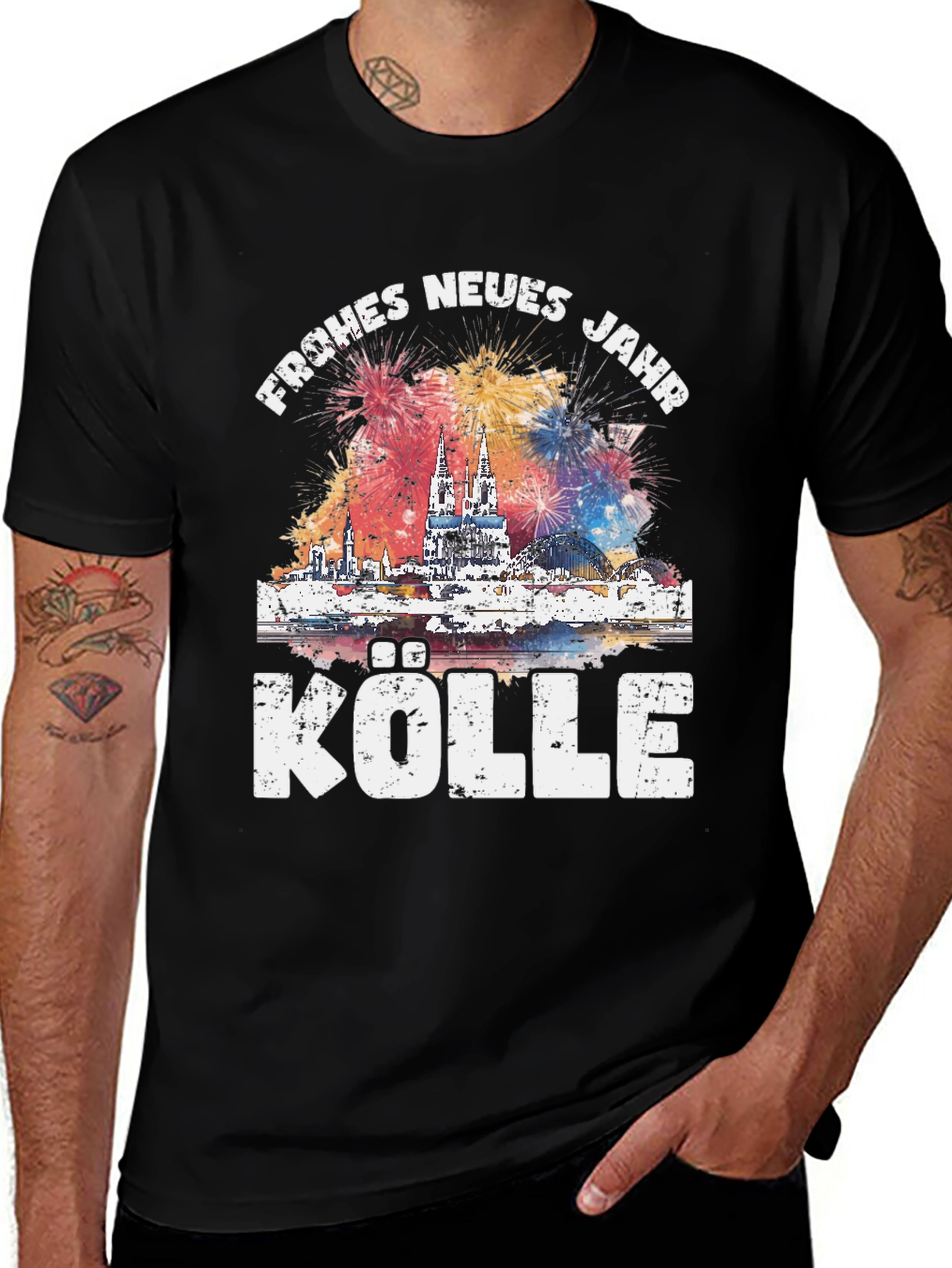 Frohes Neues Jahr Kolle Cologne New Years Eve T-Shirt