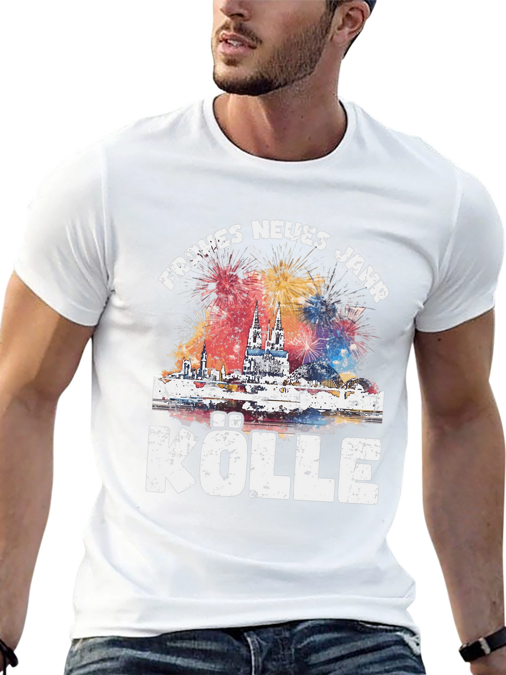 Frohes Neues Jahr Kolle Cologne New Years Eve T-Shirt