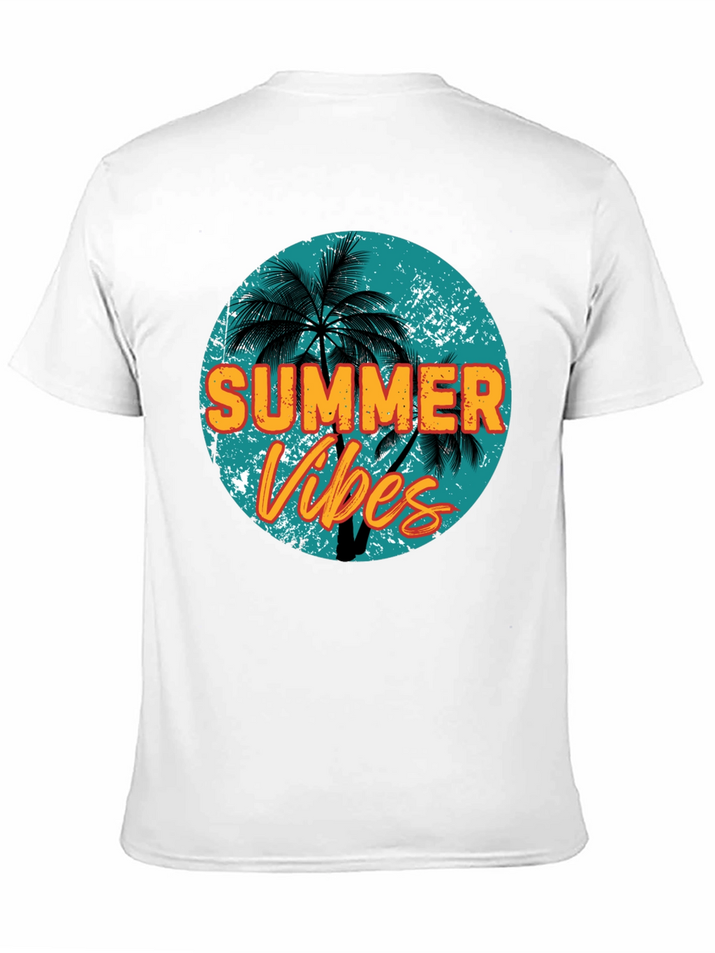 Summer Vibes Graphic Tee - Mens Black T-Shirt