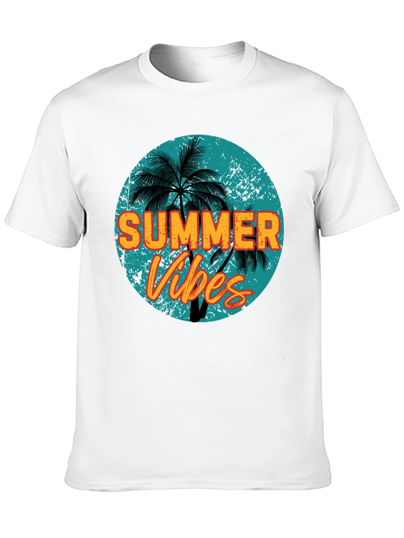 Summer Vibes Graphic Tee - Mens Black T-Shirt