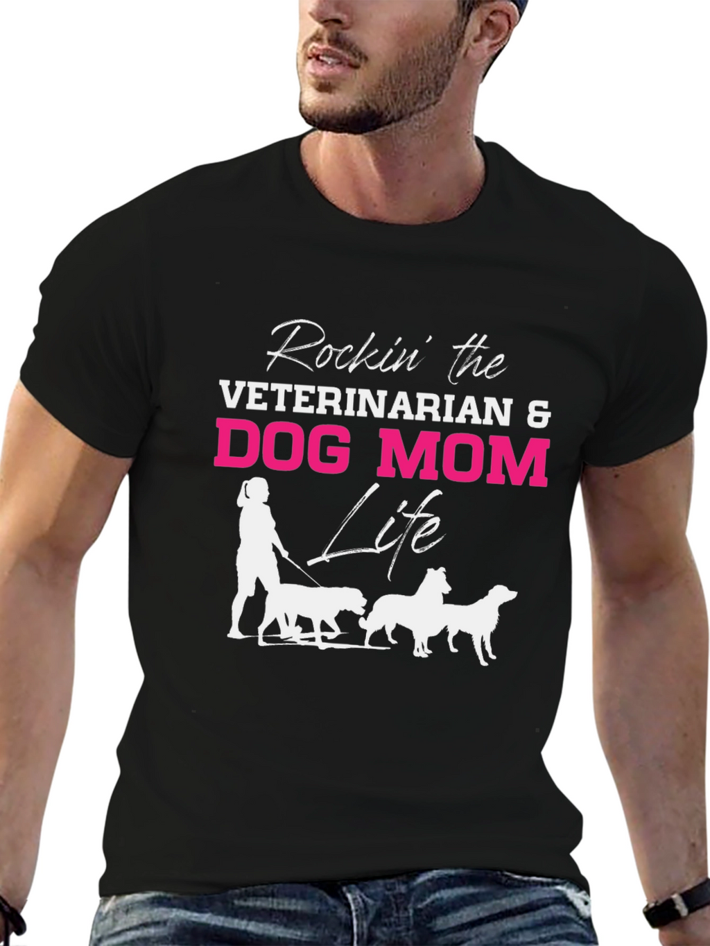 Veterinarian Dog Mom Life T-Shirt