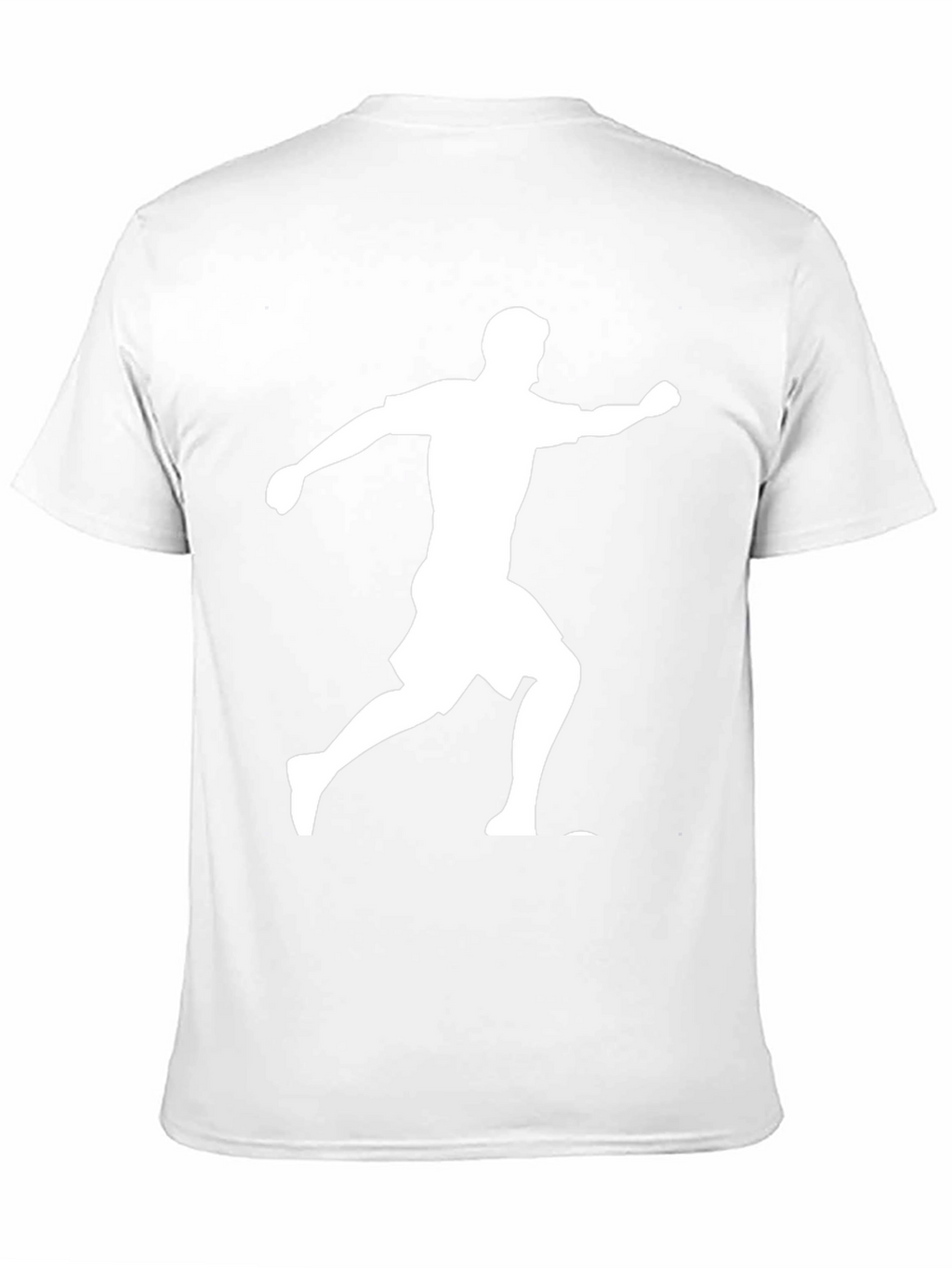 Running Man Graphic Tee - Black Cotton Blend Shirt