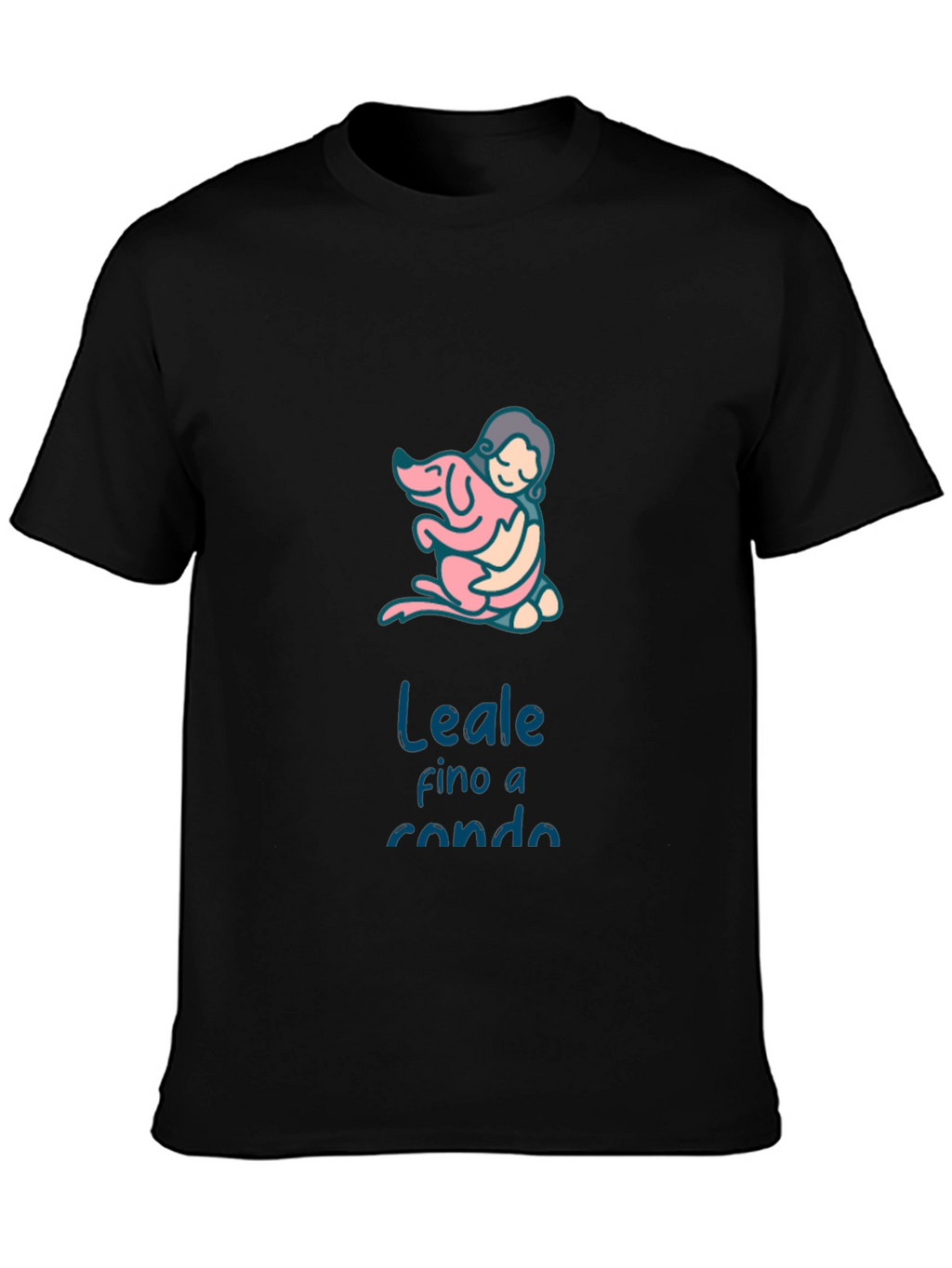Dog Lover Graphic Tee - Leale fino a rondo