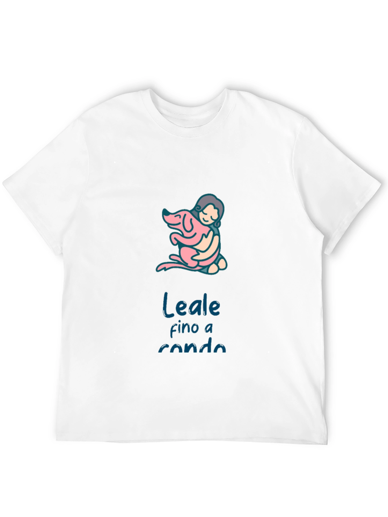 Dog Lover Graphic Tee - Leale fino a rondo