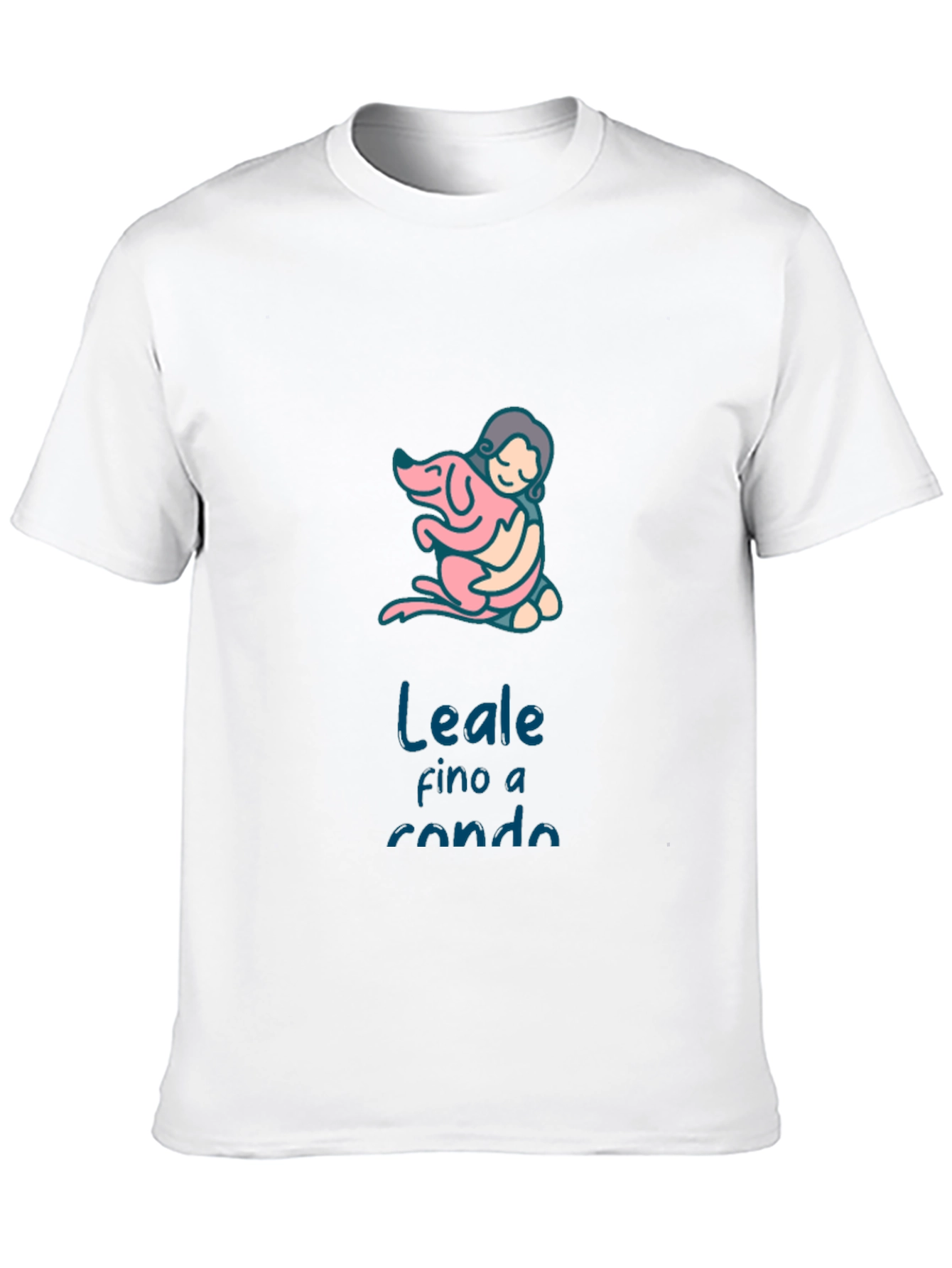 Dog Lover Graphic Tee - Leale fino a rondo