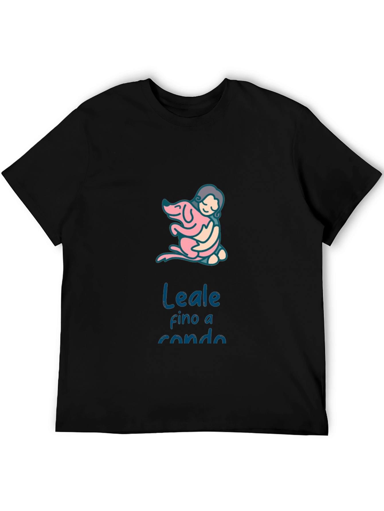 Dog Lover Graphic Tee - Leale fino a rondo