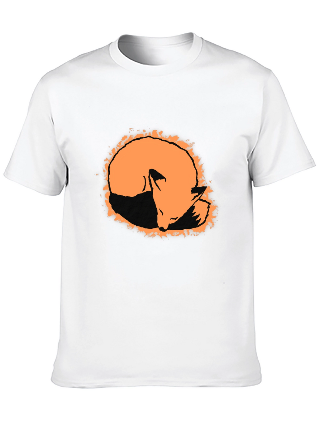 Fox Silhouette Graphic Tee - Black