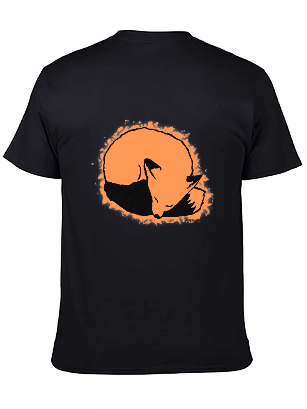 Fox Silhouette Graphic Tee - Black