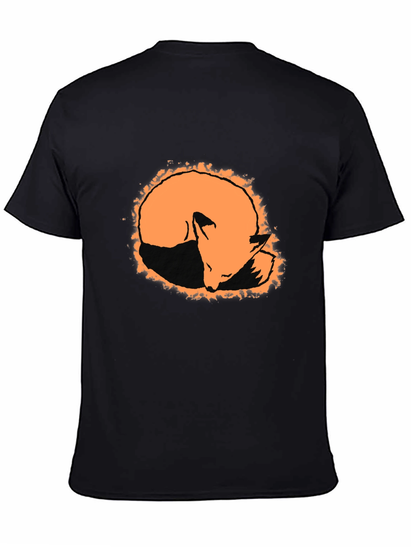 Fox Silhouette Graphic Tee - Black