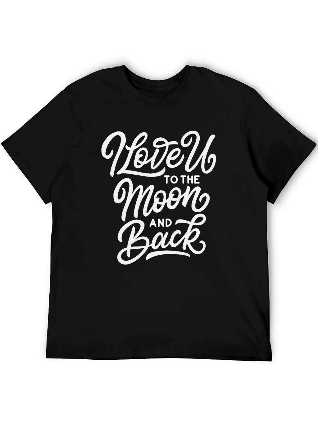 Love You to the Moon and Back Black Tee