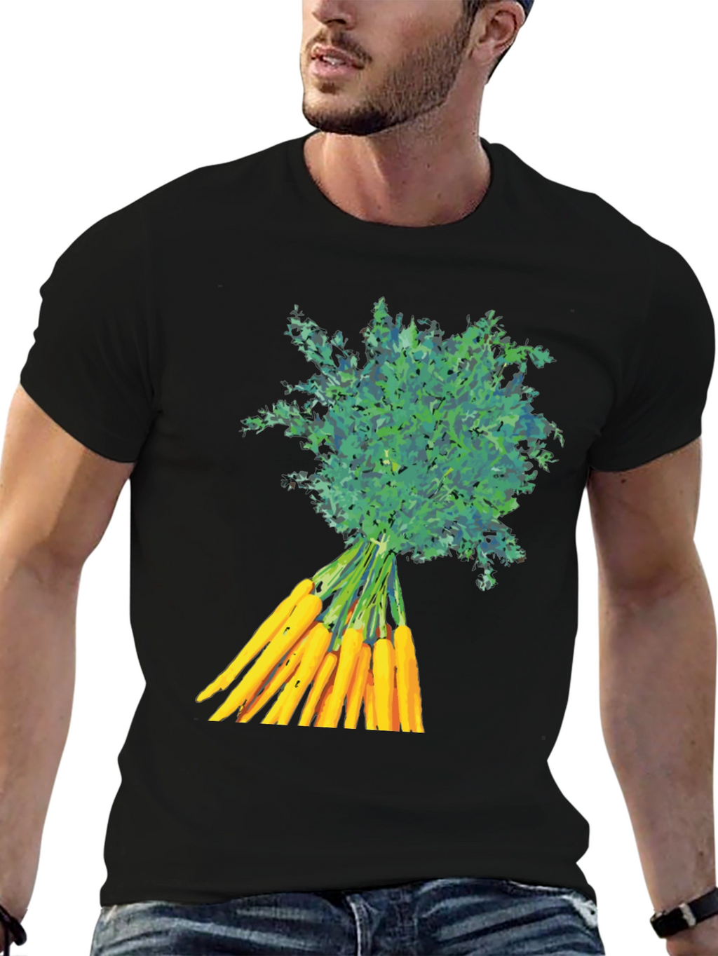 Carrot Bunch Graphic T-Shirt