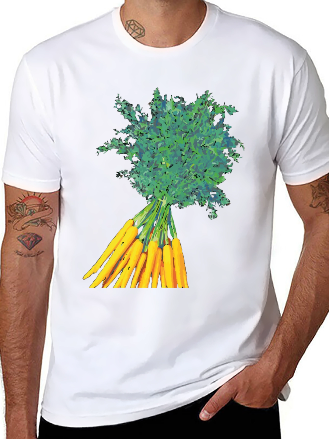 Carrot Bunch Graphic T-Shirt