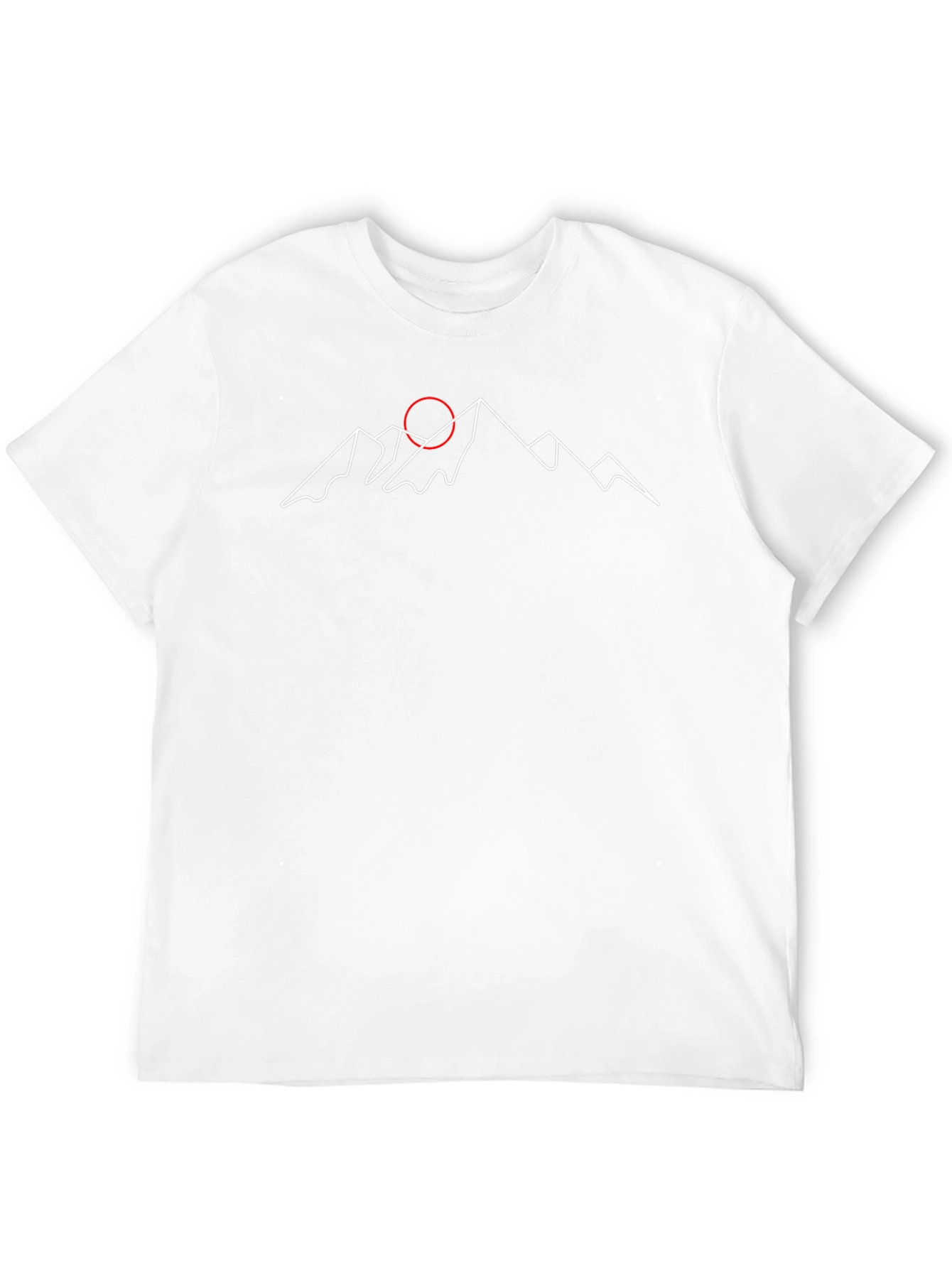 Mountain Peak Graphic Tee - Modern Minimalist Design