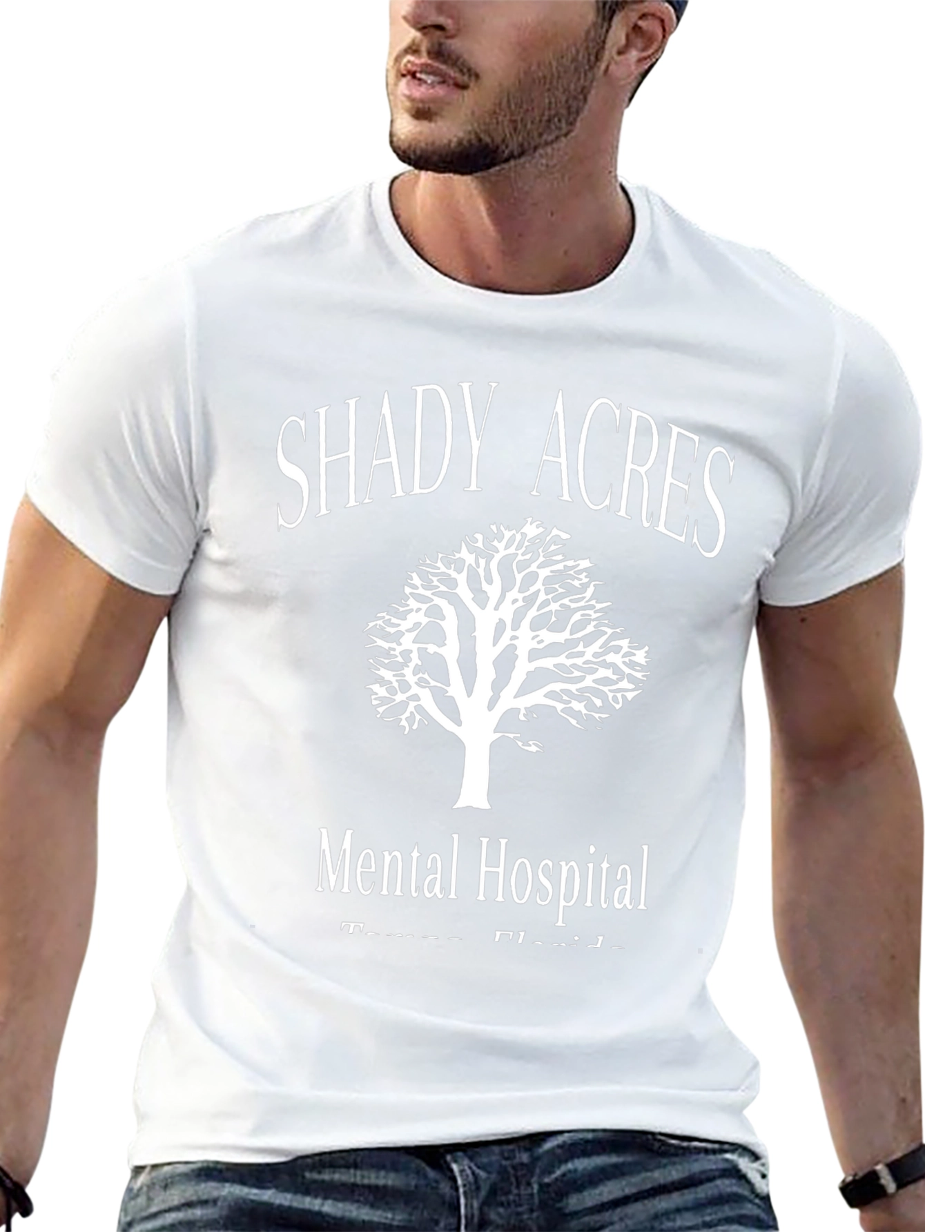 Shady Acres Mental Hospital Black T-Shirt