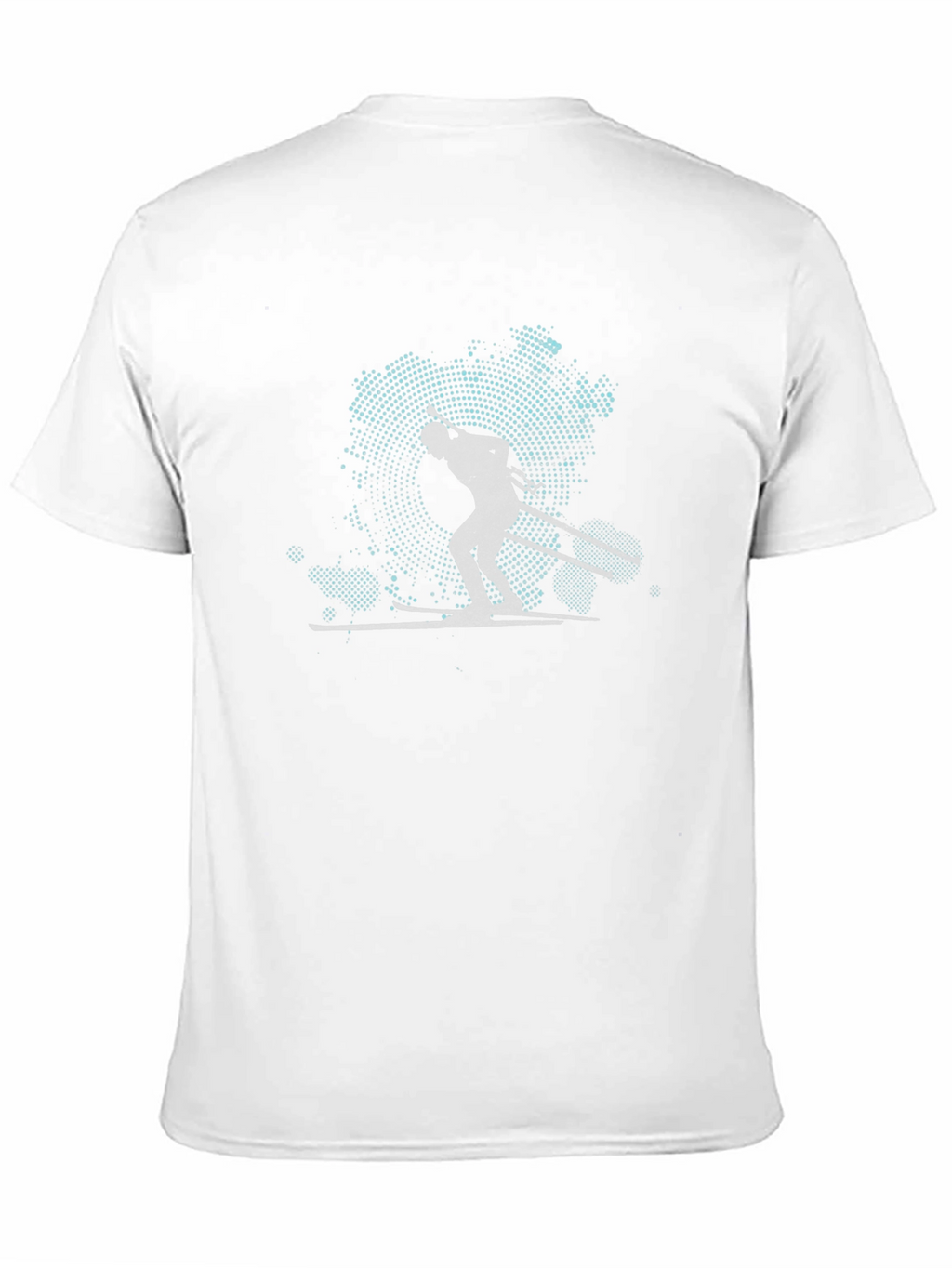 Skier Silhouette Graphic Tee - Black