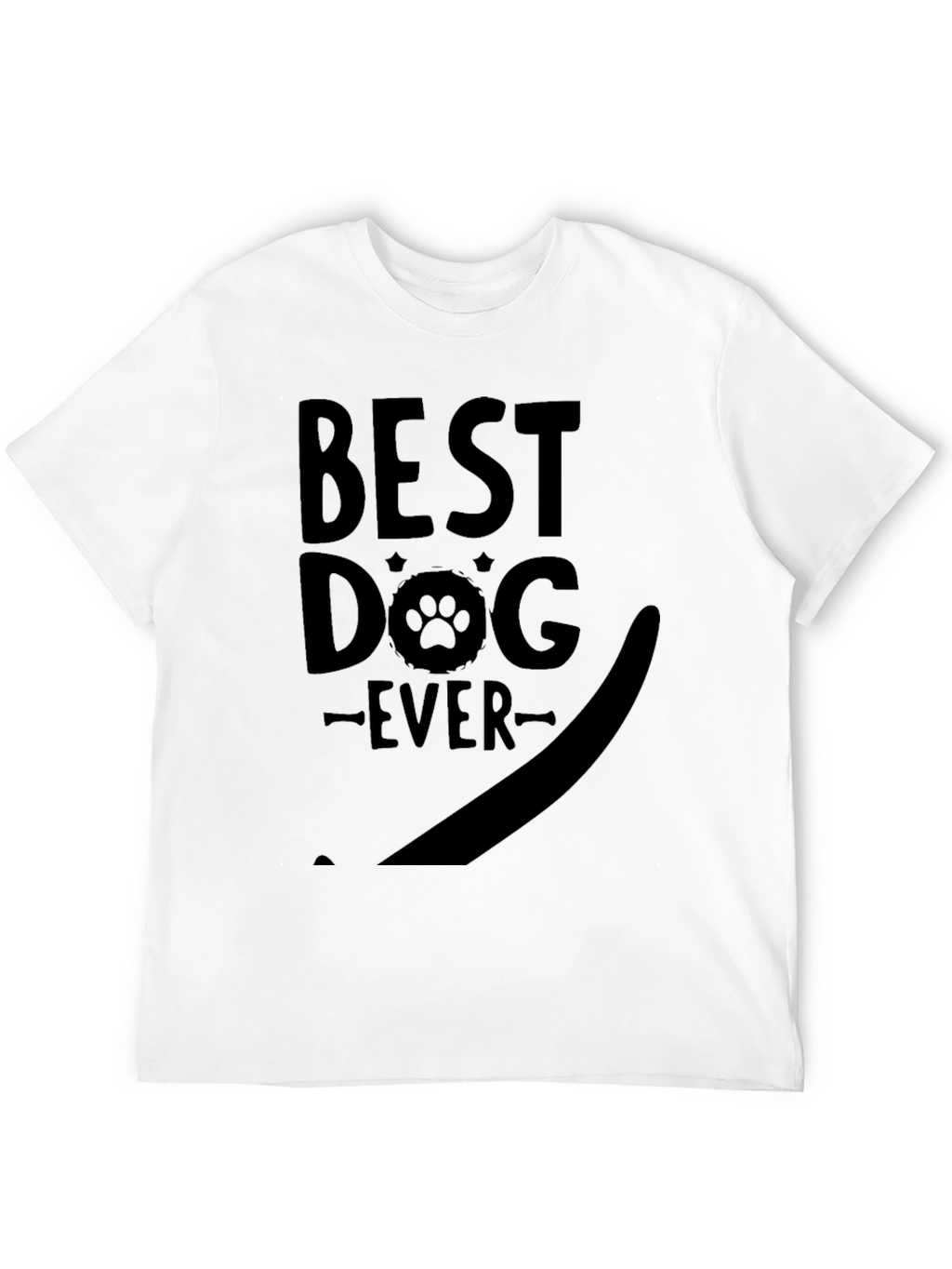 Best Dog Ever T-Shirt - Paw Print Graphic Tee