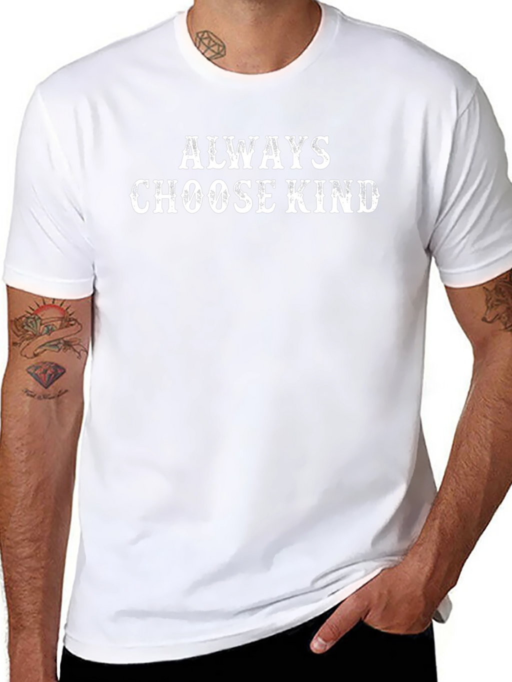 Always Choose Kind Black Graphic T-Shirt