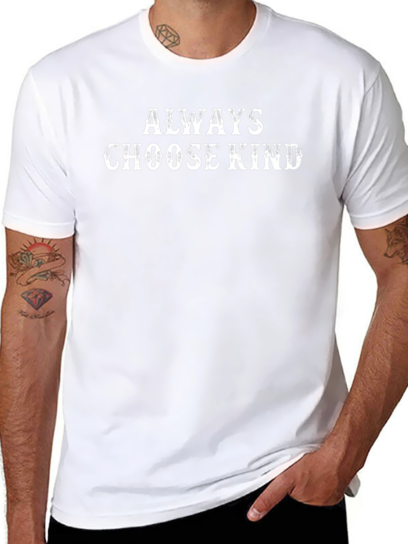 Always Choose Kind Black Graphic T-Shirt