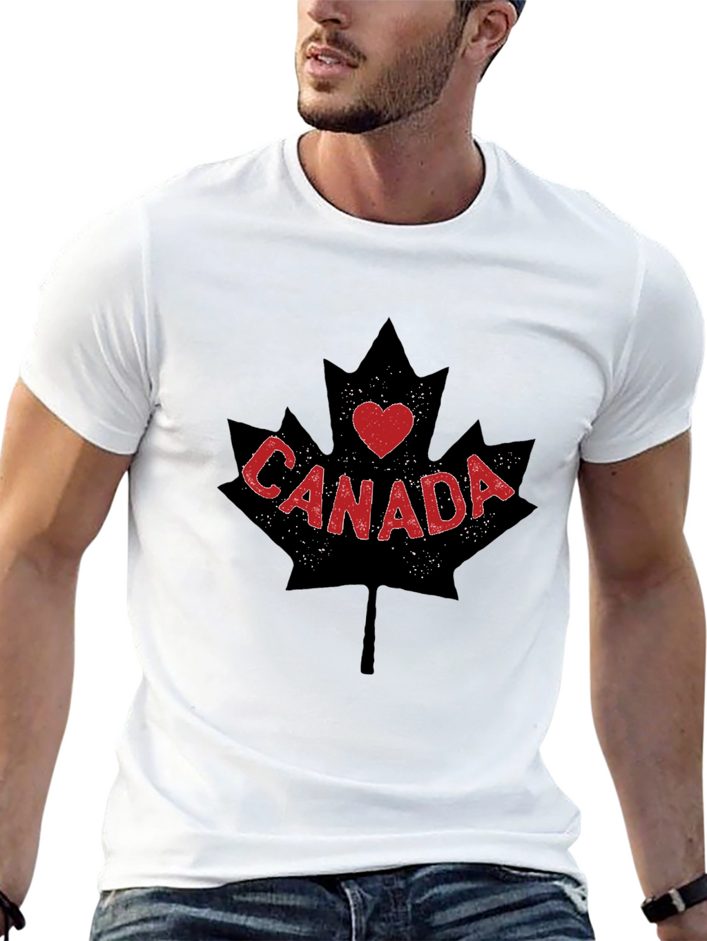 I Love Canada Maple Leaf T-Shirt