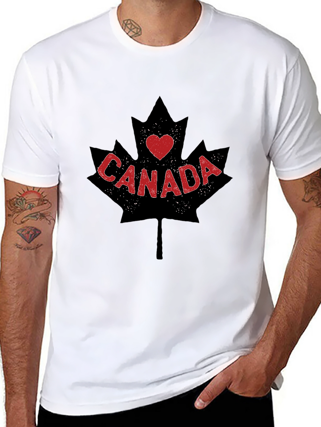 I Love Canada Maple Leaf T-Shirt