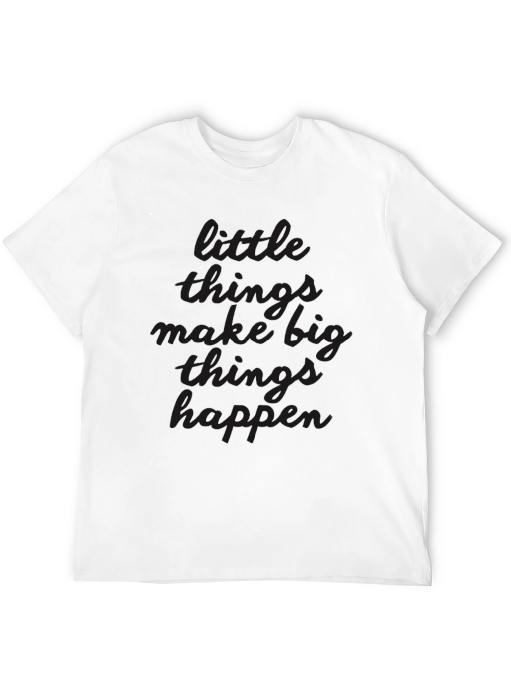 Mens Little Things Short Sleeve Crew Neck T-Shirt