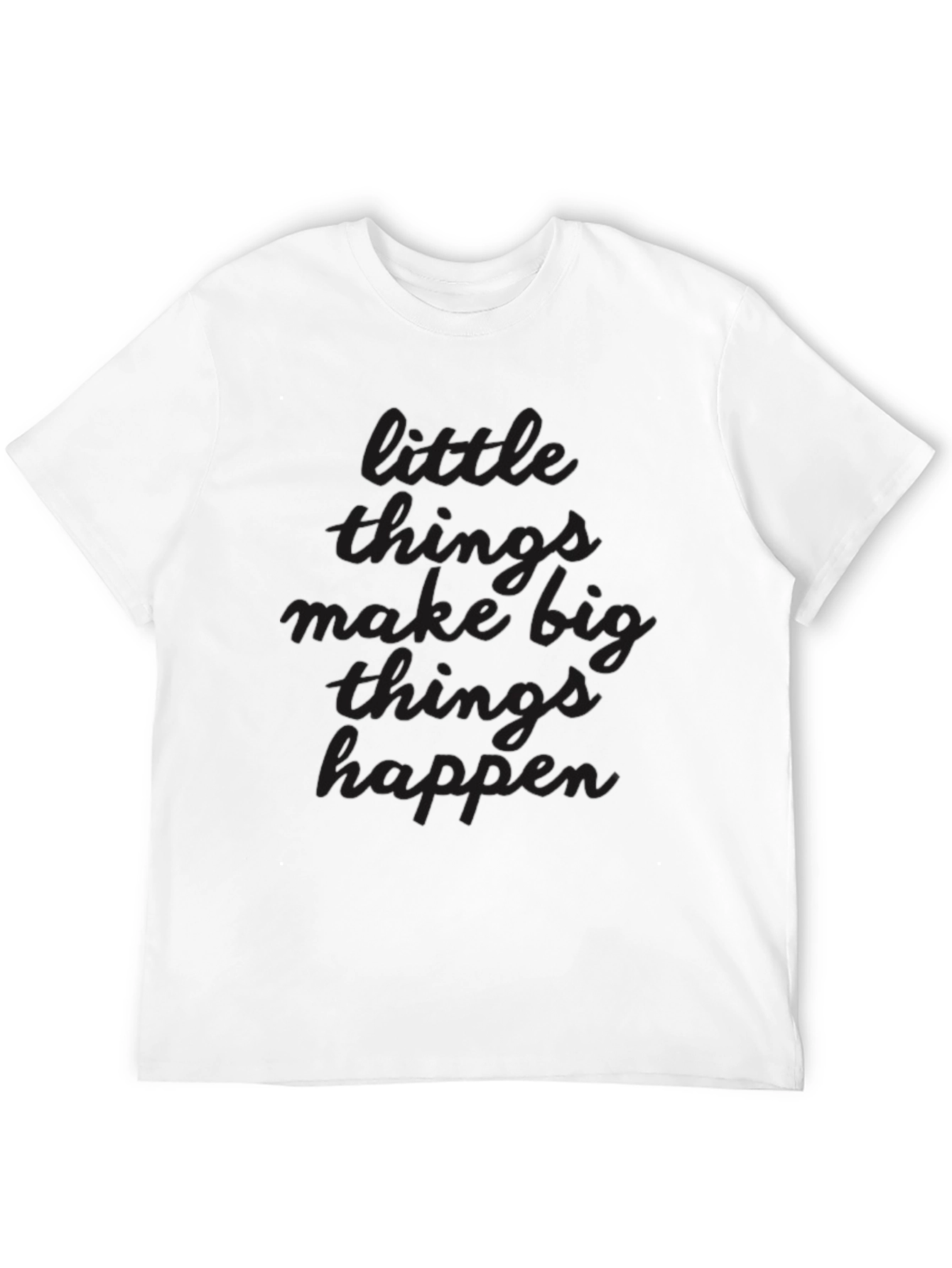 Mens Little Things Short Sleeve Crew Neck T-Shirt