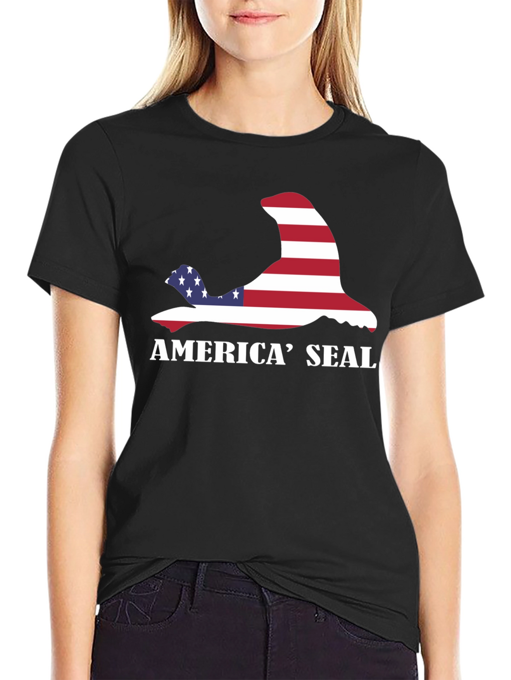 America Seal T-Shirt - Patriotic Design
