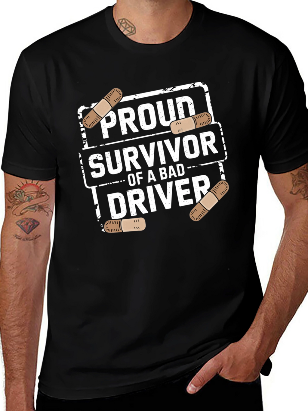 Proud Survivor Bad Driver T-Shirt