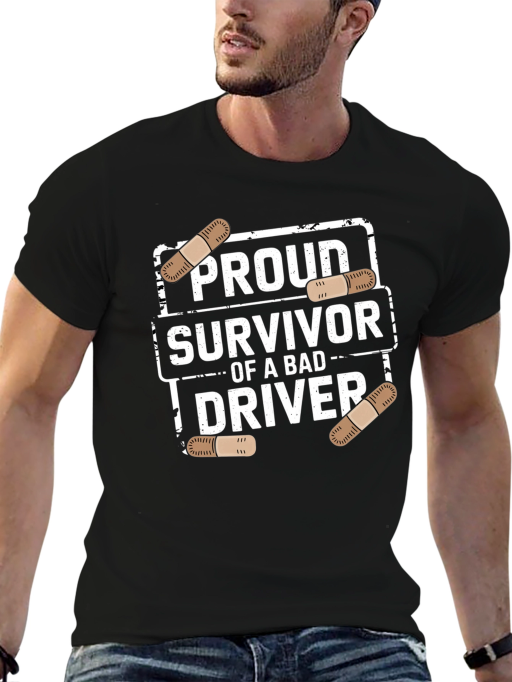 Proud Survivor Bad Driver T-Shirt