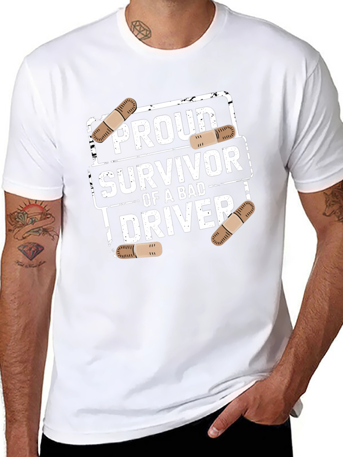 Proud Survivor Bad Driver T-Shirt