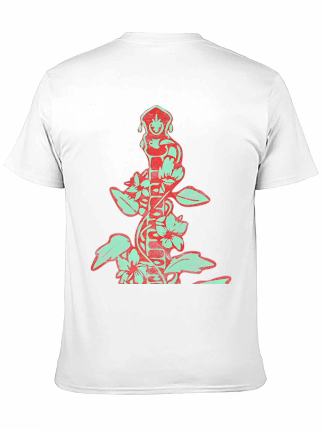 Floral God Graphic Black T-Shirt