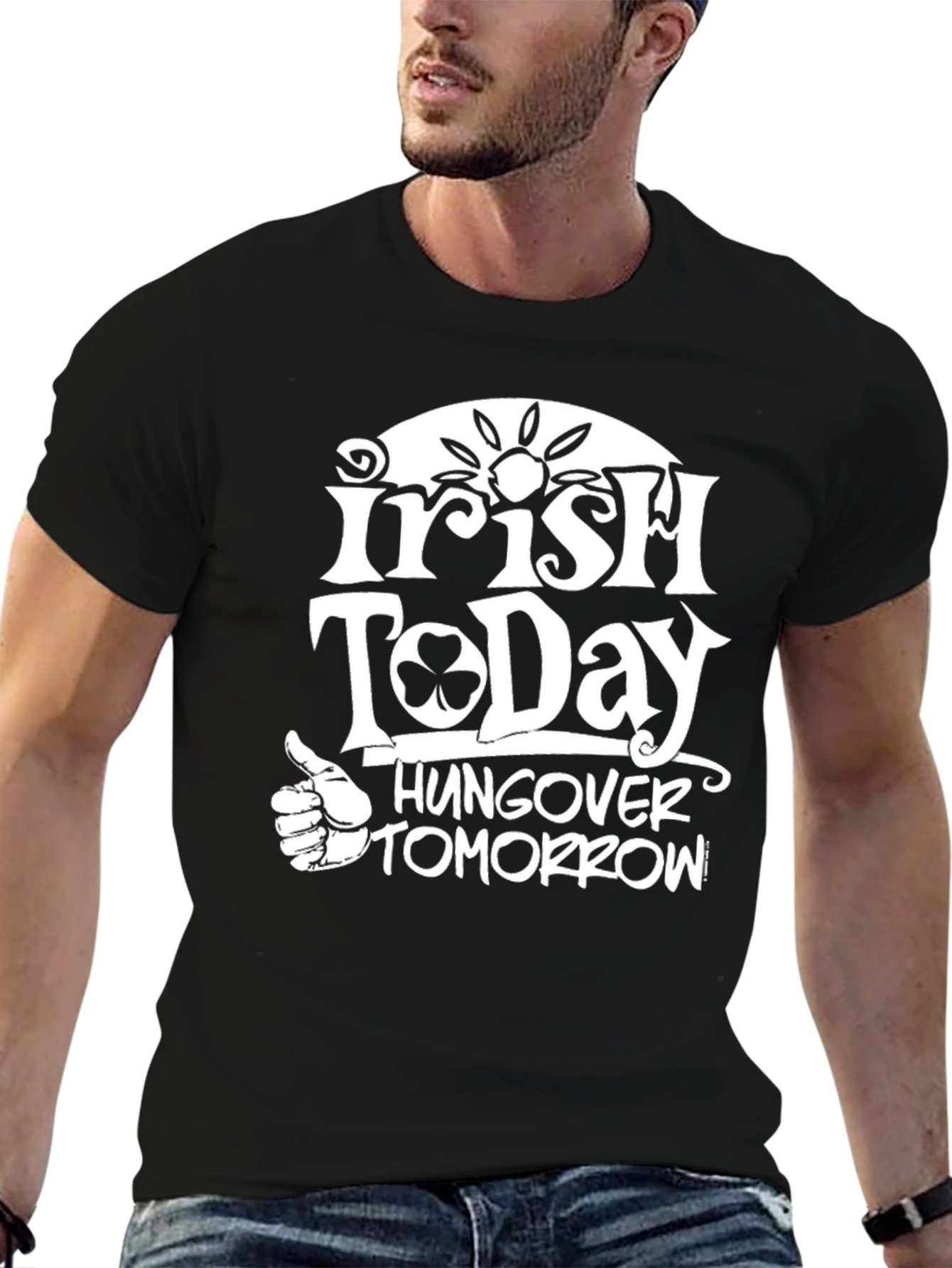 Irish Today Hungover Tomorrow Graphic Tee