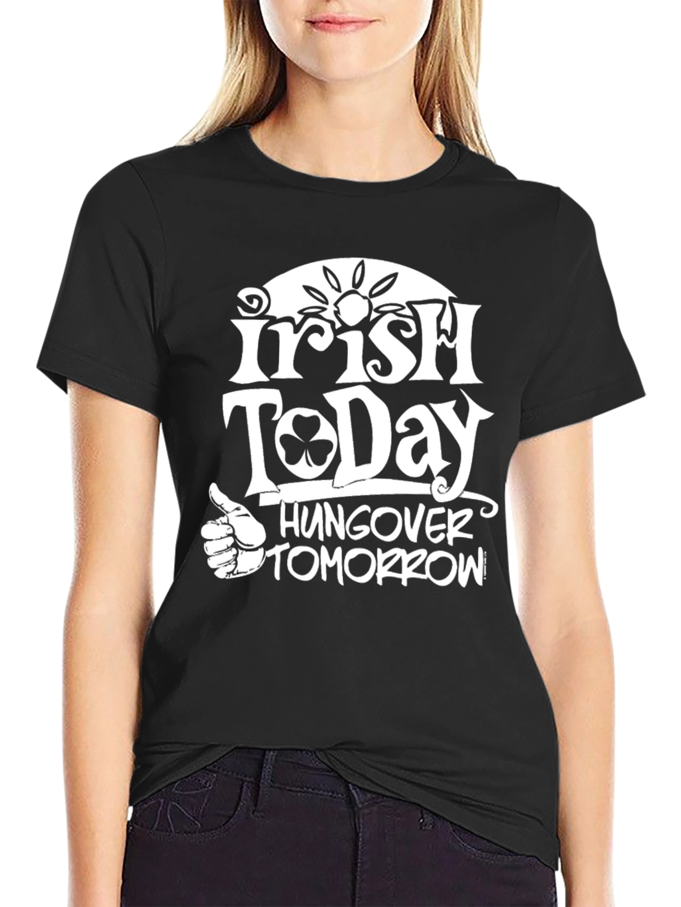 Irish Today Hungover Tomorrow Graphic Tee