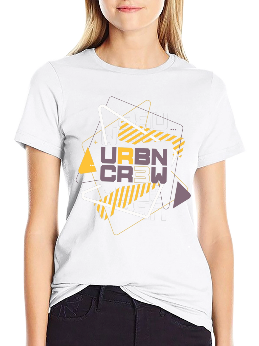 Urban Crew Graphic T-Shirt - Black
