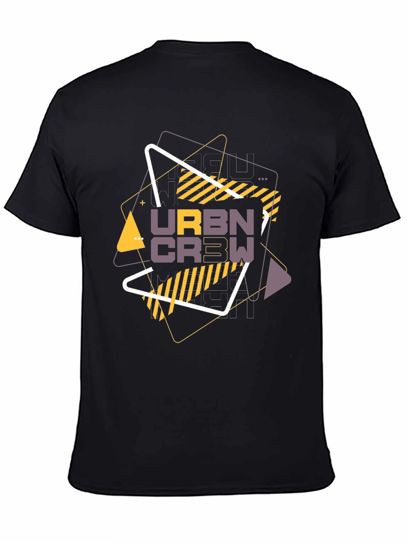 Urban Crew Graphic T-Shirt - Black