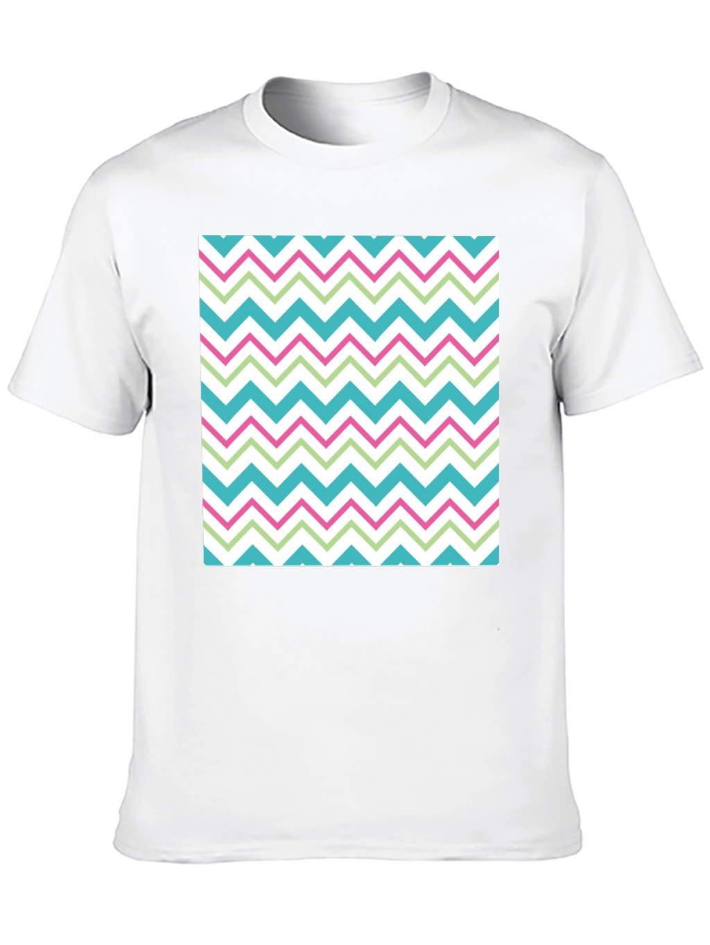 Trendy Chevron Pattern T-Shirt - Comfortable Casual Wear