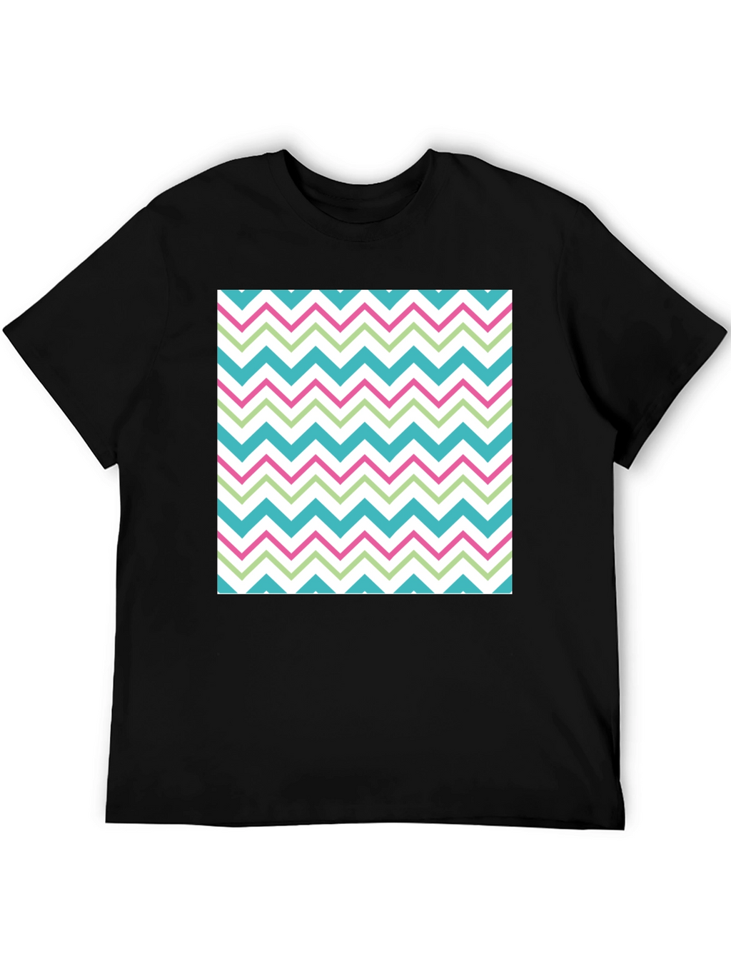 Trendy Chevron Pattern T-Shirt - Comfortable Casual Wear